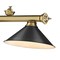 Z-Lite Cordon 3 Light Billiard, Rubbed Brass & Matte Black 2306-3RB-MB15 - alternate 2